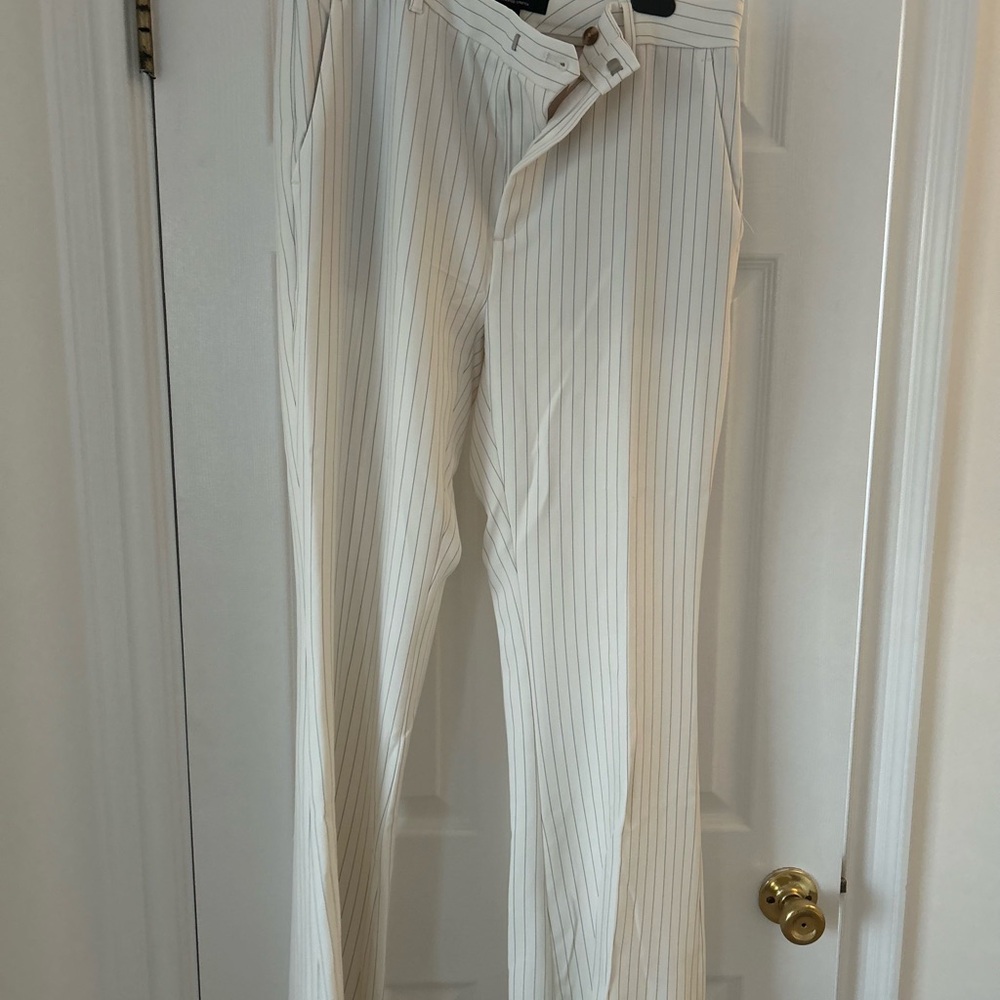 Striped Cream Pants
